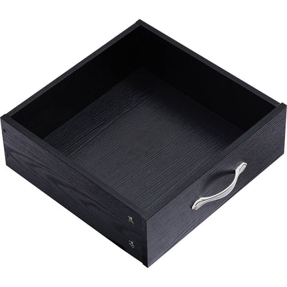 Bedroom dresser, 9 drawer long dresser with antique handles, wood chest of drawers for kids room, living room, entry and hallway, Black, 47.56"W x 15.75"D x 34.45"H.