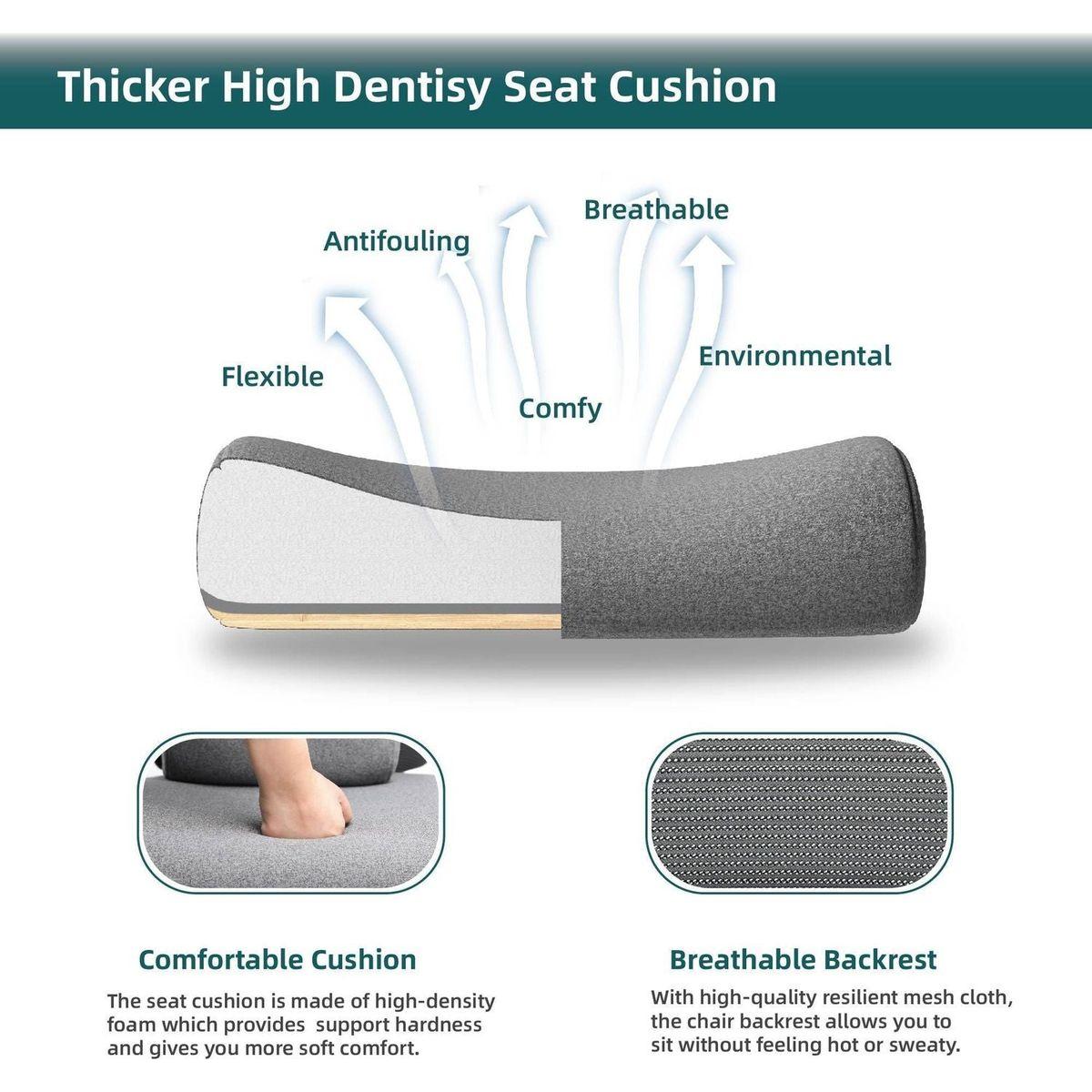 Mesh High Back Ergonomic Office Chair Lumbar Support Pillow Computer Desk Chair