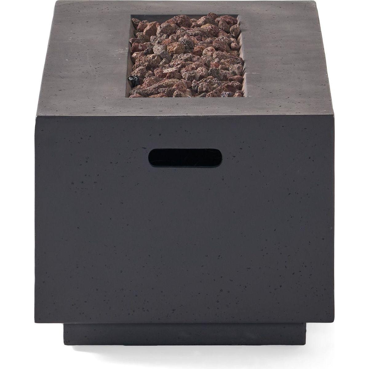 40" RECTANGULAR MGO FIRE PIT - 40 000 BTU