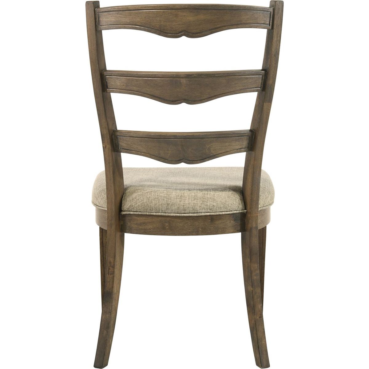 Parfield Side Chair (Set-2), Fabric & Weathered Oak Finish