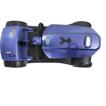 MAX PLUS BLUE 4 Wheels Outdoor Compact Mobility Scooter with 2pcsx20AH Lead acid Battery,Max Driving Range 16 Miles with Cup holders & USB charger port