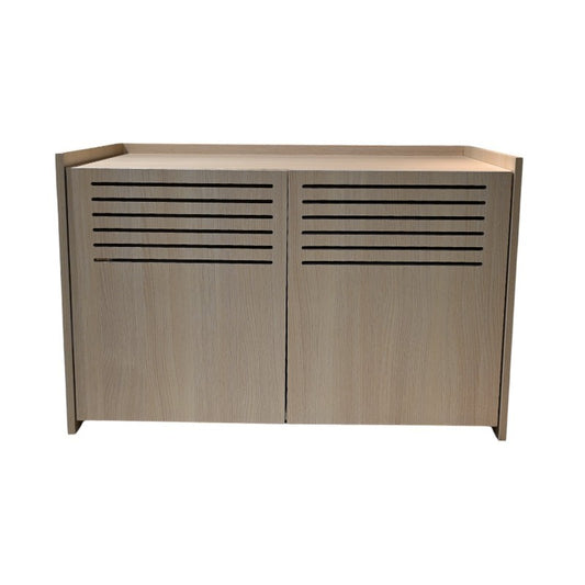 Modern Wooden Cat House with Scratching Pad , Cat Litter Box Enclosure, Spacious Hidden Cat Litter Box -33.46' x 21.06' x 21' , 45.87 lbs