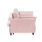 Folding sofa bed with adjustable back access to sofa recliner single bed Adult Modern chair bed, pink