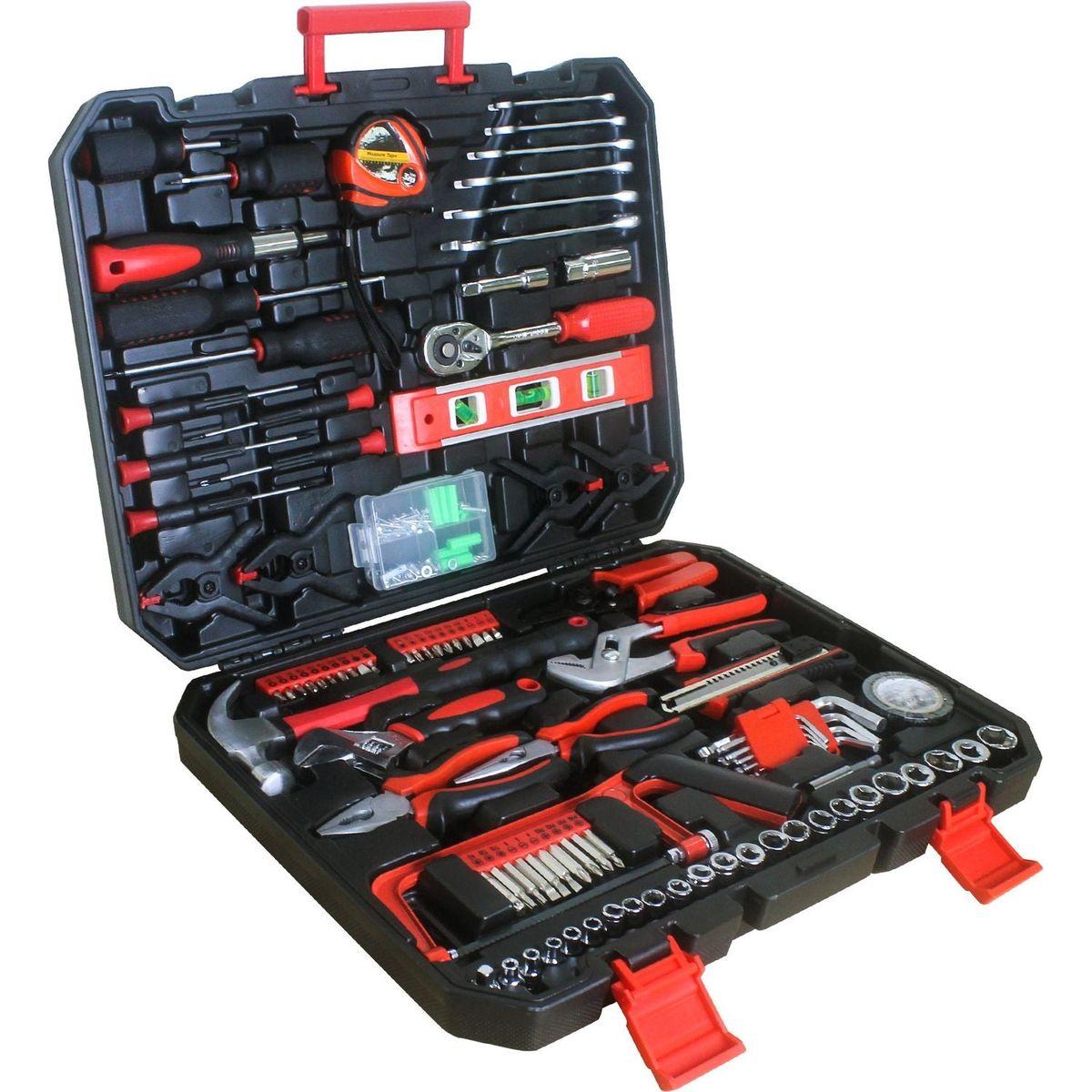 Black Hand Tool Box with Toolset 238Pcs