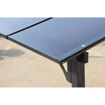 10' x 12' Outdoor Pergola Gazebo,Wall-Mounted Lean to Metal Awning Gazebo with Roof,Large Heavy Duty for Patio,Decks,Backyard