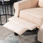 Massage Recliner Sofa Chair with Heat Function, Remote, Cream