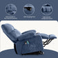 Power Lift Recliner Chair Recliners for Elderly with Heat and Massage Recliner Chair for Living Room with Infinite Position and Side Pocket,USB Charge Port,Blue