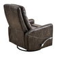 Swivel Glider Rocker Recliner Chair for Nursery,Manual Swivel Rocking Recliner,Mordern Home Theater Seating Soft Reclining Chairs for Living Room,Brown