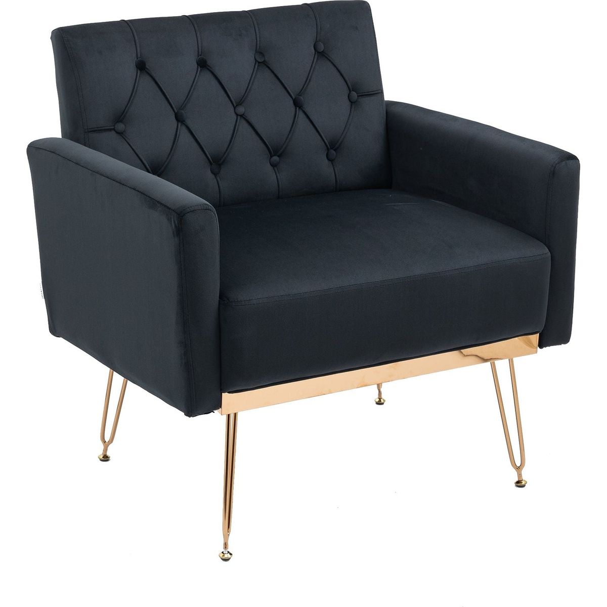 Accent Chair, leisure single sofa with Rose Golden feet