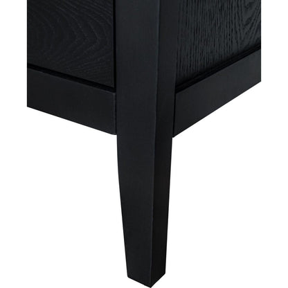 3 Drawer Cabinet with Hollow-Carved 3 Drawer Dresser Storage Chest with Metal Handles For Entryway Living Room Bedroom