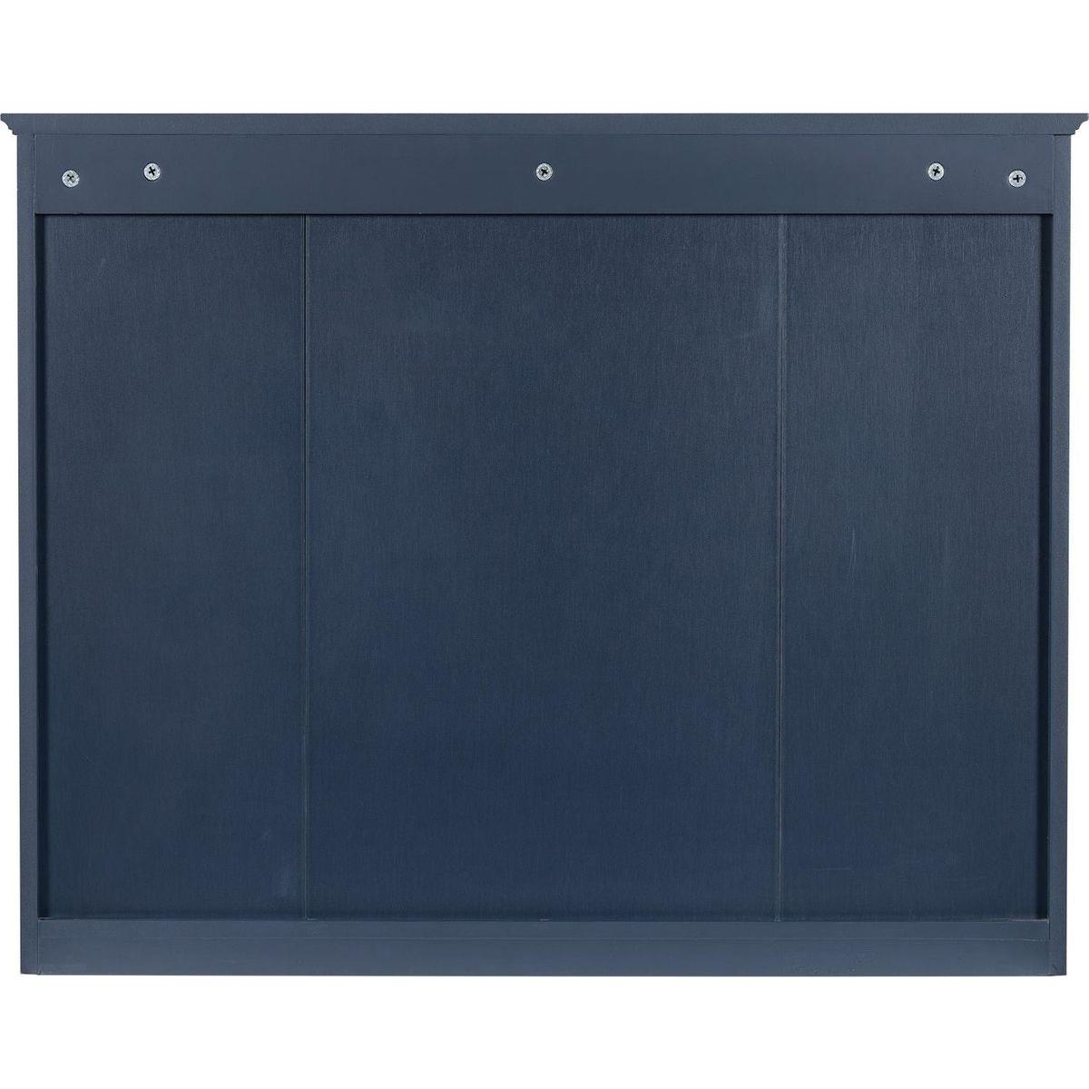 35" x 27.5" Medicine Cabinet, Wall Mounted Bathroom Storage Cabinet, Modern Bathroom Wall Cabinet with Mirror, Mirror Cabinet with 6 Open Shelves (Not Include Bathroom Vanity)