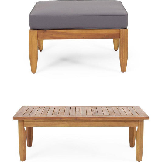 ASTON OTTOMAN + COFFEE TABLE
