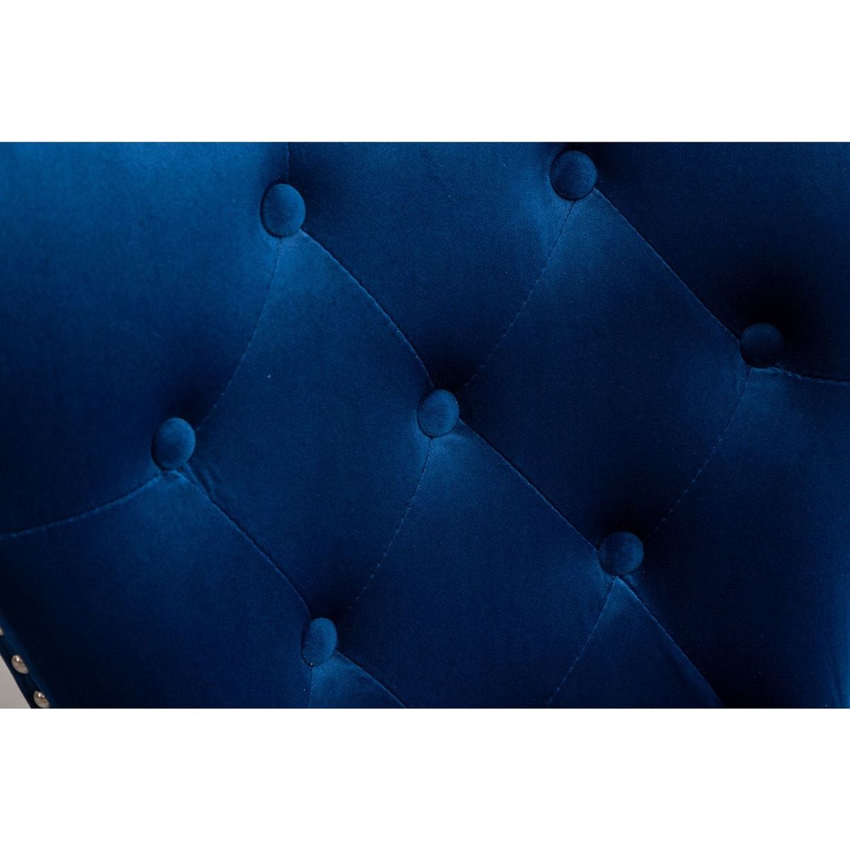 Montura Contemporary Tufted Velvet Chair with Nailhead Trim, Set of 2, Blue