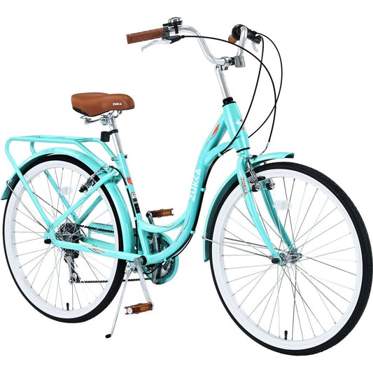 7 Speed, Steel Frame, Multiple Colors 24 Inch Ladies Bicycle