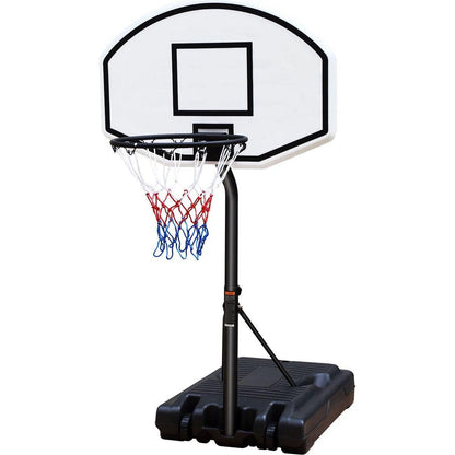 Portable Poolside Basketball Hoop System Basketball Hoop for Pool Height Adjustable 3.1ft-4.7ft with 36" Backboard for Indoor Outdoor Use