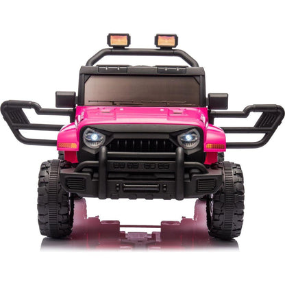 12V Kids Ride On Electric Car W/Parents Control,Dual drive, Four-wheel Suspension,With music,Bluetooth,MP3,USB,with headlights, steering wheel quick release,Slow start for Kids Aged 3-8.