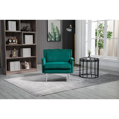 Accent Chair, Living Room Chair / leisure single sofa with acrylic feet