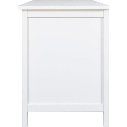 71-inchstylishTVcabinet Entertainment CenterTV stand,TVConsoleTable, Media Console,solidwood frame,Changhong glass door,Metal handle,antique white,canbeplacedin the children's room,bedroom Living Room