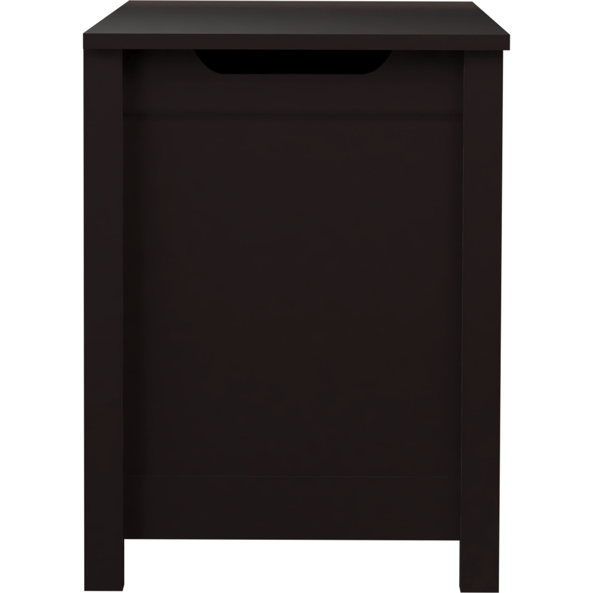 Kids Wooden Toy Box Storage with Safety Hinged Lid for Ages 3+ (Dark Brown)