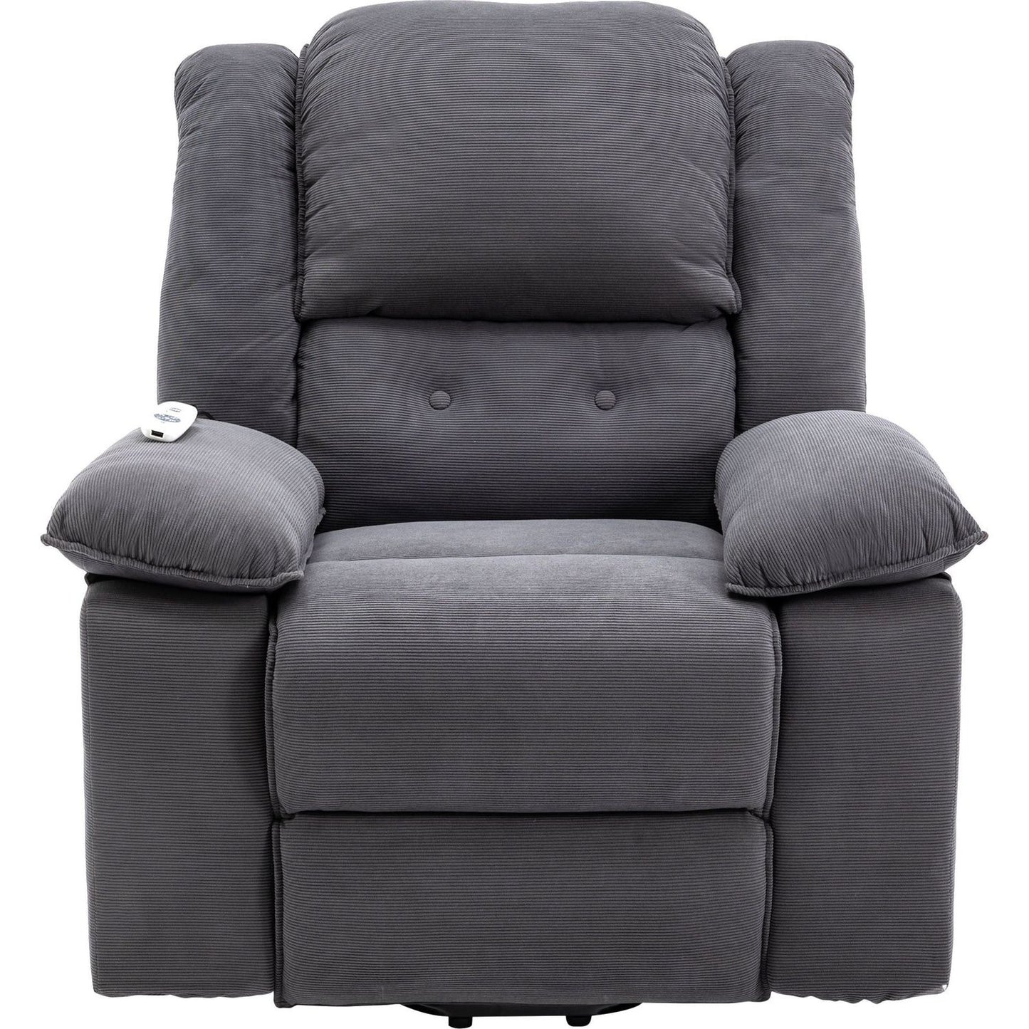 Massage Recliner,Power Lift Chair for Elderly with Adjustable Massage and Heating Function,Recliner Chair with Infinite Position and Side Pocket for Living Room, Gray