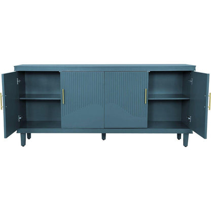 70.07"Large Size 4-Door Cabinet, Same as Living Room, Kitchen, Bedroom, Hallway, Olive Green,Navy Blue,Peacock Blue