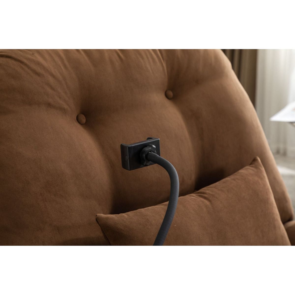 Power Recliner Swivel Glider USB Charger With Bluetooth Music Player Different Function Sleep Working Game and Leisure Model Grey