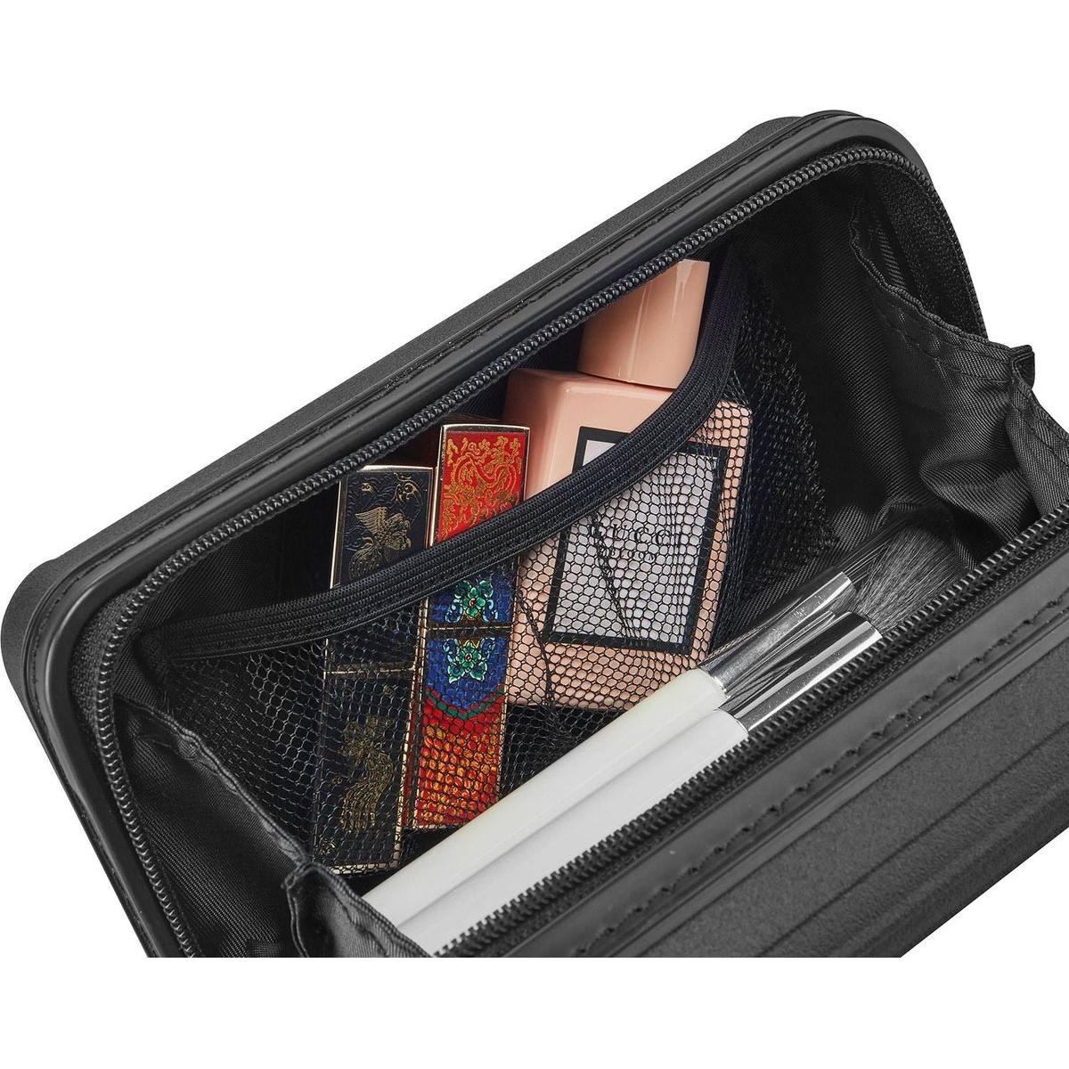 18" Carry On Luggage with Front Open Door &Laptop Interlayer, Hard Shell Suitcase Built-In TSA Luggage Lock, Hardside Lightweight PC Travel Suitcase for Women Men with Spinner Wheels Airline Approved