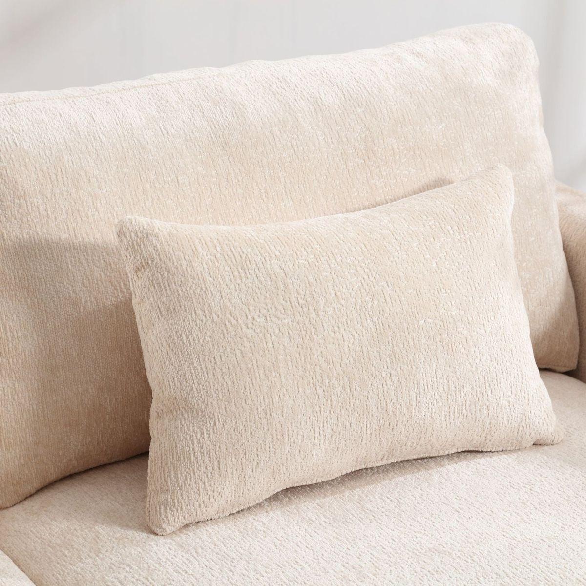 Modern chenille Fabric Loveseat, 2-Seat Upholstered Loveseat Sofa Modern Couch