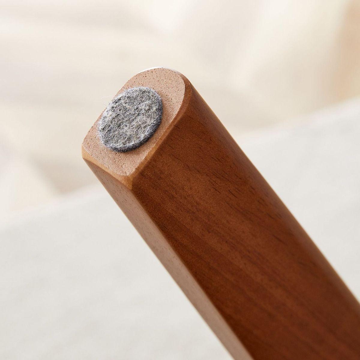 The stylish and durable solid wood dining chair, small curved back, PU cushion, and beautiful shape match perfectly with any room and everyday use