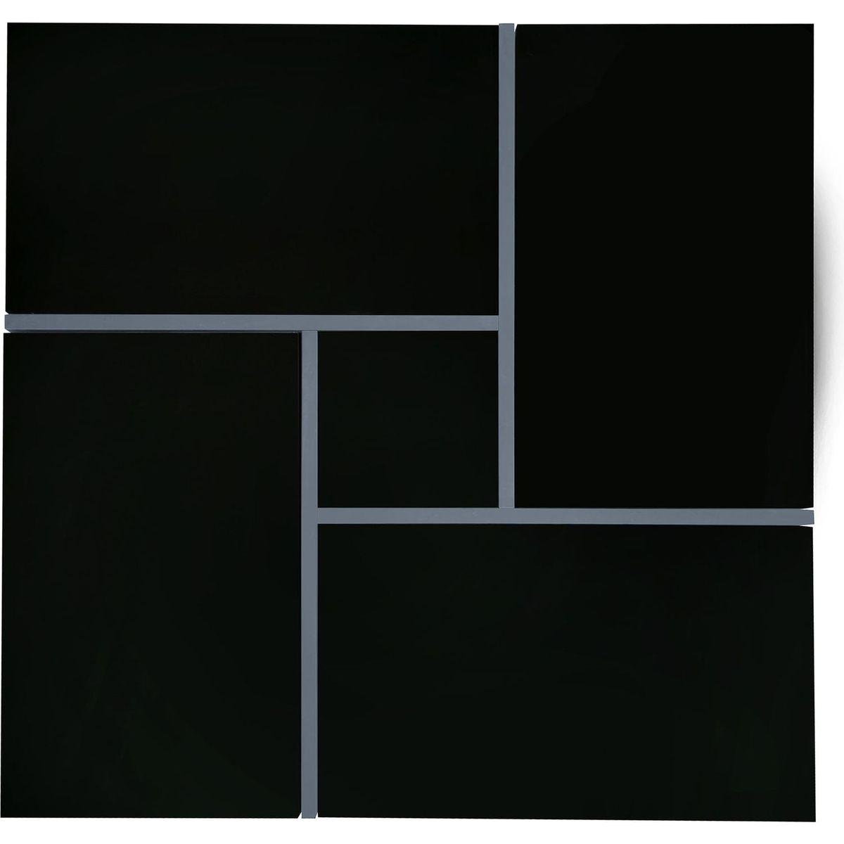 Unique Design Coffee Table with 4 Hidden Storage Compartments, Square Cocktail Table with Extendable Sliding Tabletop, UV High-gloss Design Center Table for Living Room, 31.5"x 31.5"