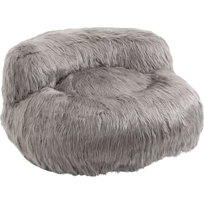 Bean Bag Chair Faux fur Lazy Sofa /Footstool Durable Comfort Lounger High Back Bean Bag Chair Couch for Adults and Kids, Indoor