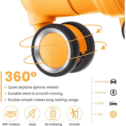 Luggage Sets 4 Piece(14/20/24/28) PP Lightweight & Durable Expandable suitcase