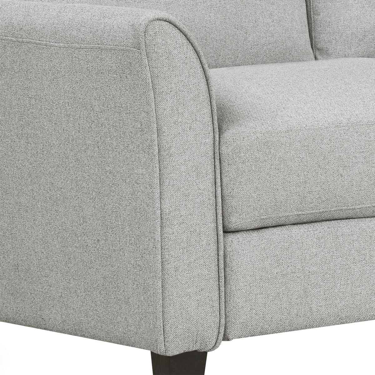 Living Room Furniture chair and 3-seat Sofa (Light Gray)