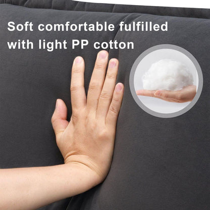 109.8x55.9" Modern U-shaped Sectional Sofa with Waist Pillows,6-seat Upholstered Symmetrical Sofa Furniture,Sleeper Sofa Couch with Chaise Lounge for Living Room,Apartment,2 Color