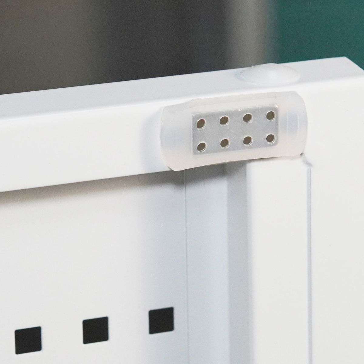 Metal Storage Cabinet with 2 Doors and 2 Adjustable Shelves, Steel Lockable Garage Storage Cabinet, Metal File Cabinet for Home Office School Gym, White