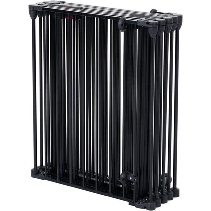 150" Adjustable Safety Gate 6 Panels Play Yard Metal Doorways Fireplace Fence Christmas Tree Fence Gate for House Stairs Gate prohibited area fence