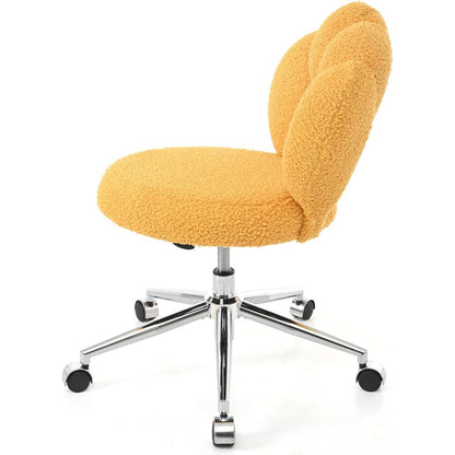 360Swivel Height Adjustable,Swivel Chair,Teddy fabric,home office chair