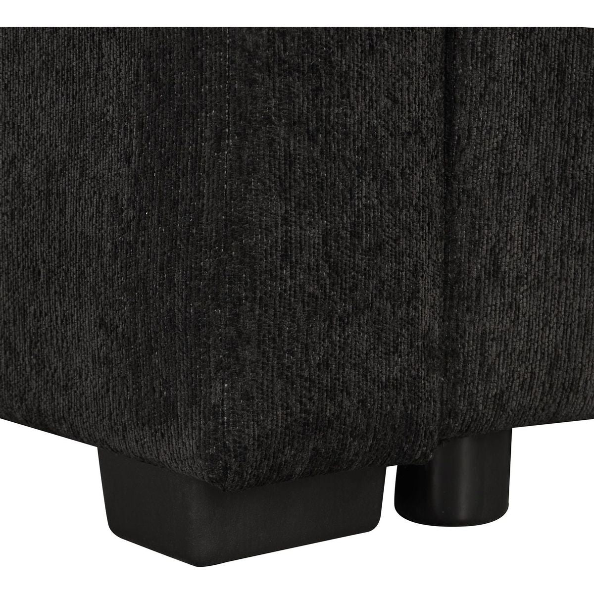 108.6" U-shaped Sectional Sofa Pull out Sofa Bed with Two USB Ports, Two Power Sockets, Three Back Pillows and a Storage Chaise for Living Room, Black