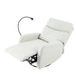 Rocking Recliner Chair,360 Degree Swivel Nursery Rocking Chair,Glider Chair,Modern Small Rocking Swivel Recliner Chair for Bedroom,Living Room Chair Home Theater Seat,Phone Holder(Light Gray)