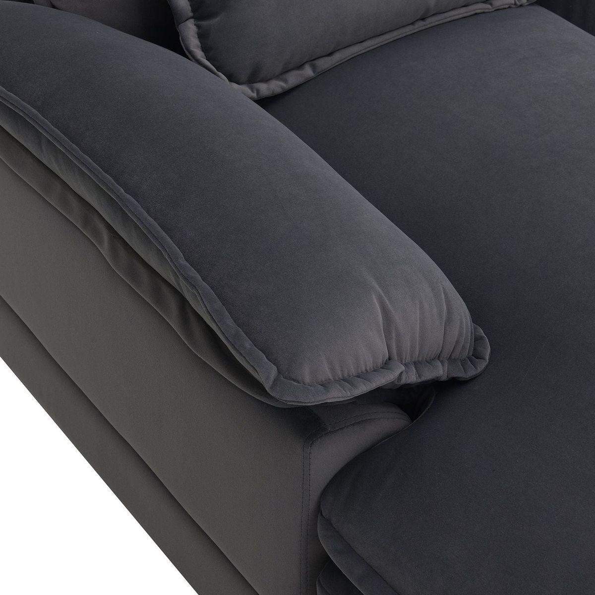 109.8x55.9" Modern U-shaped Sectional Sofa with Waist Pillows,6-seat Upholstered Symmetrical Sofa Furniture,Sleeper Sofa Couch with Chaise Lounge for Living Room,Apartment,2 Color