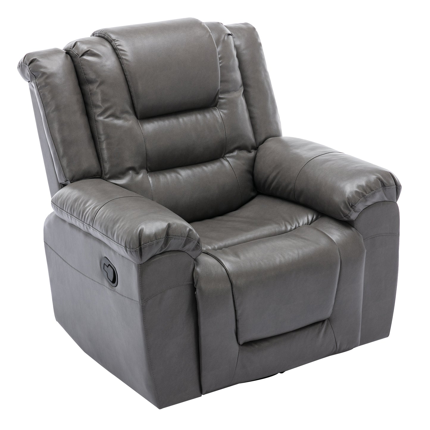 360Swivel and Rocking Home Theater Recliner Manual Recliner Chair with Wide Armrest for Living Room,Bedroom, Grey