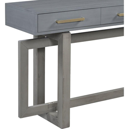Elegant Console Table with Three Drawers, Extra Long Entryway Table for Entryway, Hallway, Living Room, Foyer, Corridor