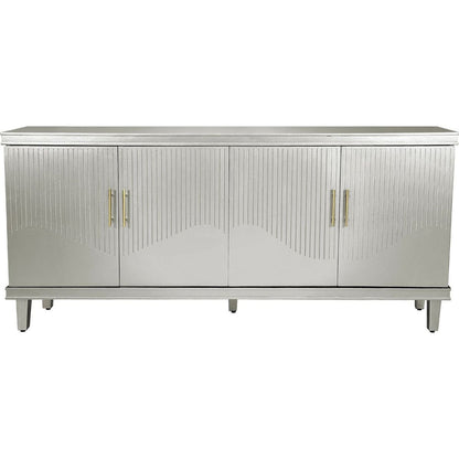 70.07"Large Size 4-Door Cabinet, Same as Living Room, Kitchen, Bedroom, Hallway (Champagne)