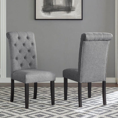 Leviton Urban Style Wood Dark Wash Turned-Leg Dining Set: Table and 6 Chairs