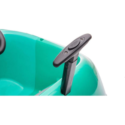 Bumper Car for Kids, 12v Dual Drive 1-6 Years Old Children's Electric Car with Pushrod Dinner Plate USB BT Music Rocking Horse Mode Anti-Collision Bumper Ride on Car