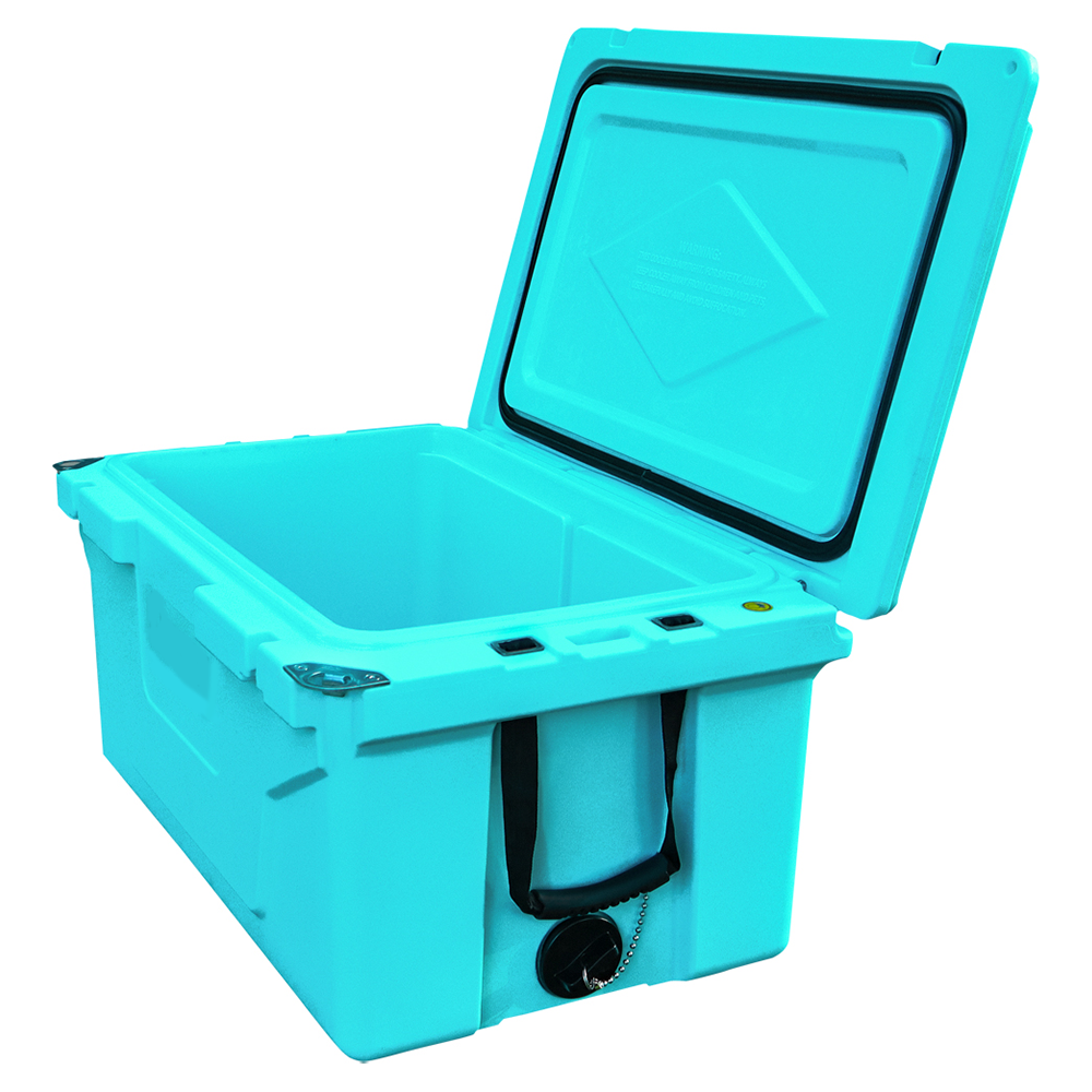 Hot Selling Blue color 65QT Outdoor cooler fish ice chest Box 2022 Popular Camping Cooler Box