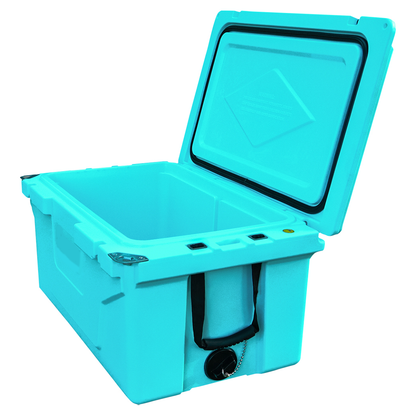 Hot Selling Blue color 65QT Outdoor cooler fish ice chest Box 2022 Popular Camping Cooler Box