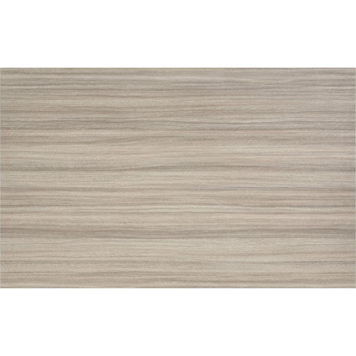 Alwynn Contemporary Rectangular Dining Table, White and Natural Wood