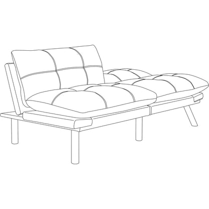 Black Convertible Folding Modern sofa Bed