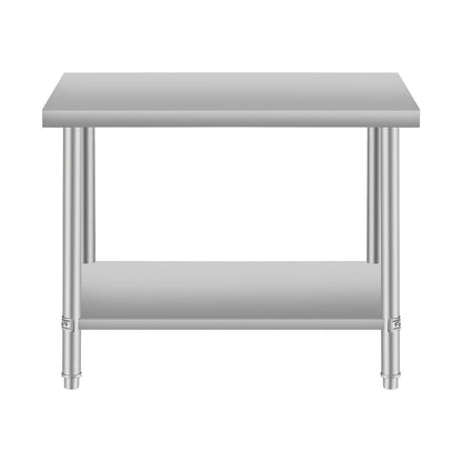 36''*24'' Commercial Work Table for Restaurant and Home Stainless Steel Kitchen Prep Table with Under Shelf